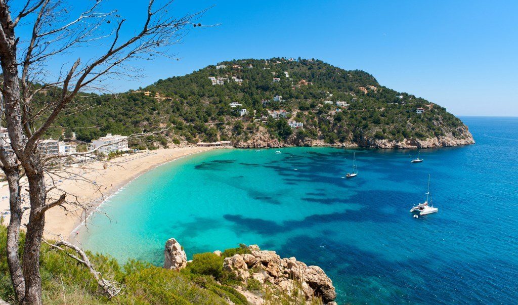 plage à Ibiza, Espagne