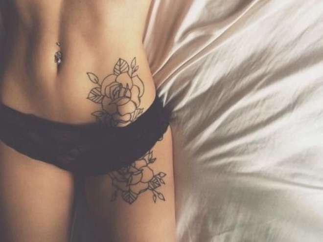 tatouage bas-ventre