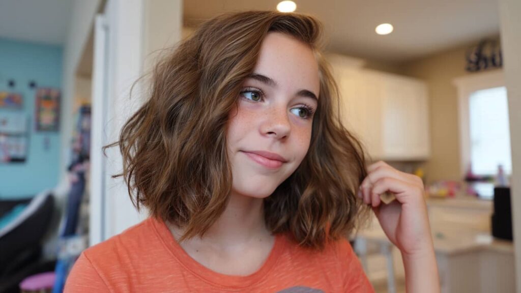 Coiffure cheveux mi-longs pour le collège facile et rapide