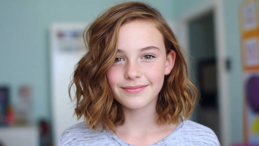 Coiffure pour collègienne cheveux mi-longs facile et rapide