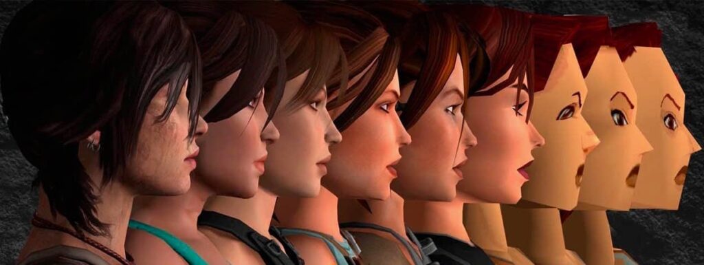 évolution de lara croft tomb raider